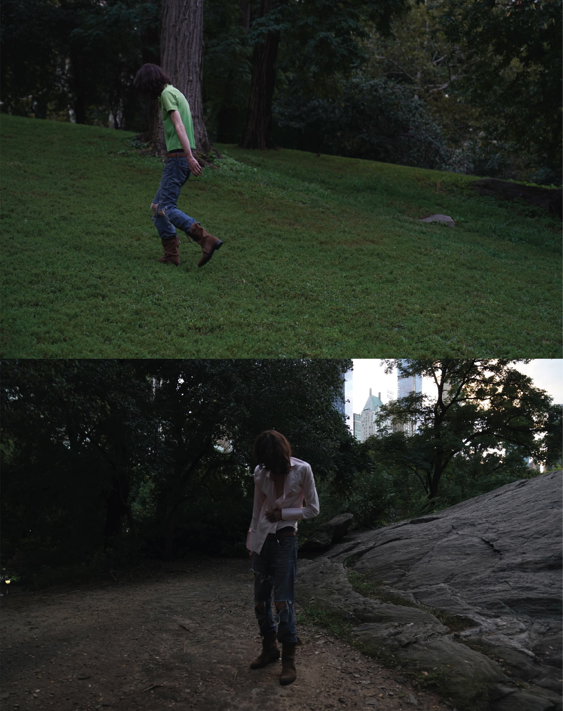 Sasha Sorel looks photographed in Central Park